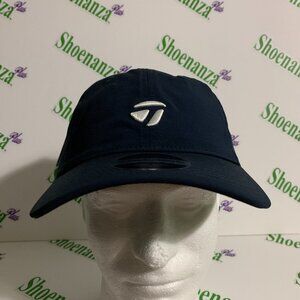 TaylorMade Hat Adjustable Strap Golf Performance Navy Blue White Cap One Size